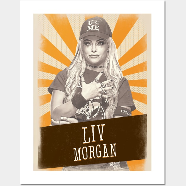 Vintage Aesthetic Liv Morgan Wall Art by SkulRose